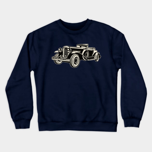 Vintage Classic Car Crewneck Sweatshirt by LineXpressions